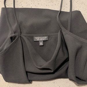 Black Cowl Neck Topshop Tank